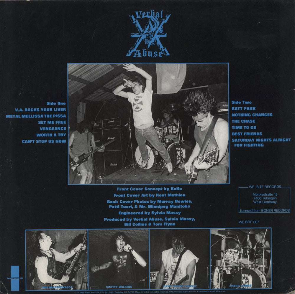 Verbal Abuse Rocks Your Liver - Yellow Vinyl German vinyl LP album (LP record)