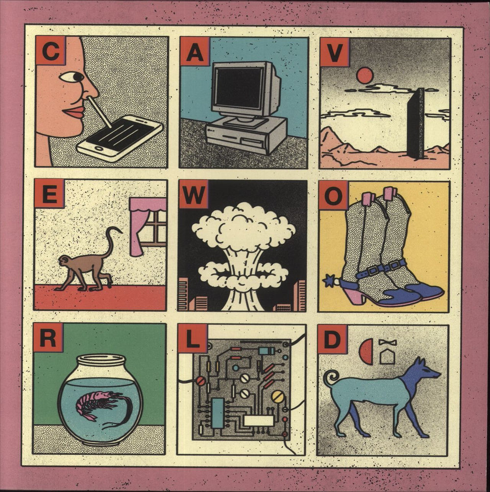 Viagra Boys Cave World - Green Vinyl UK vinyl LP album (LP record) YR0164LPG