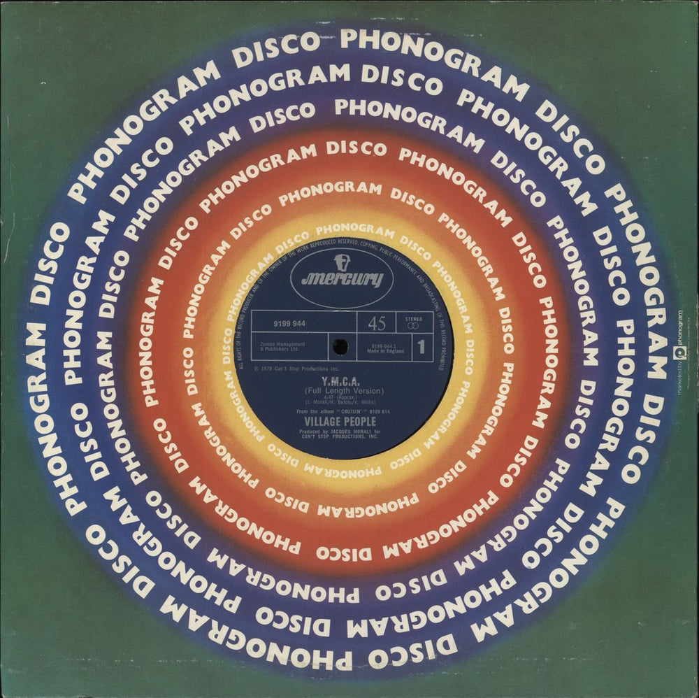 Village People Y.M.C.A. UK 12" vinyl single (12 inch record / Maxi-single) 9199944