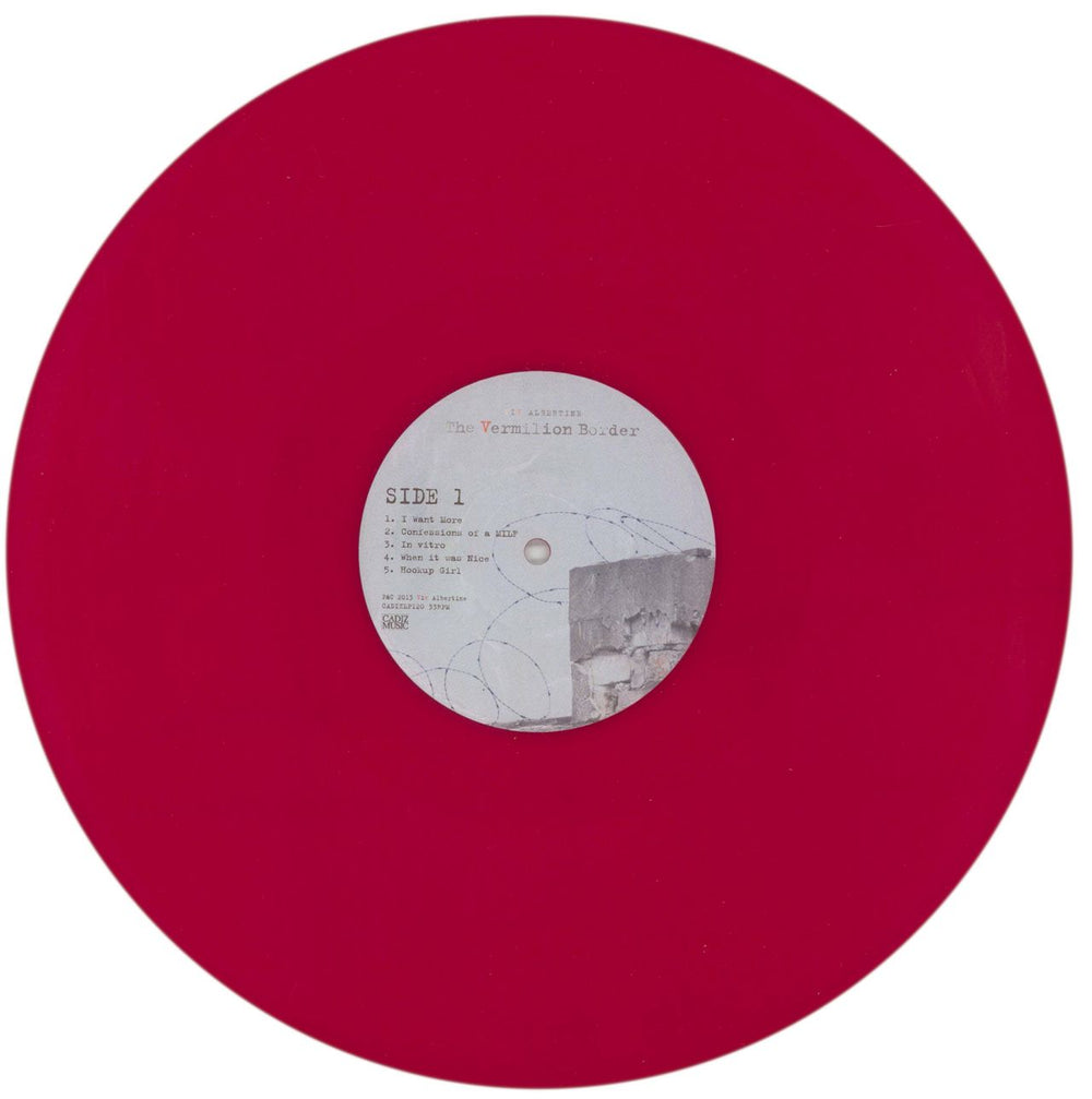 Viv Albertine The Vermilion Border - Red vinyl UK 2-LP vinyl record set (Double LP Album) 22Z2LTH865260