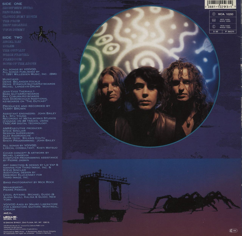 Voivod Angel Rat - VG German vinyl LP album (LP record) 008811029319