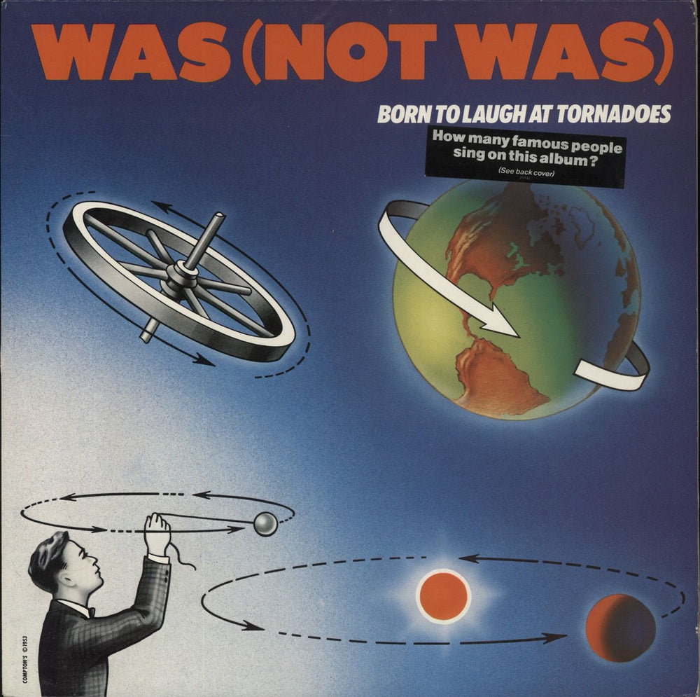 Was (Not Was) Born To Laugh At Tornadoes - Stickered Sleeve UK vinyl LP album (LP record) GEF25592