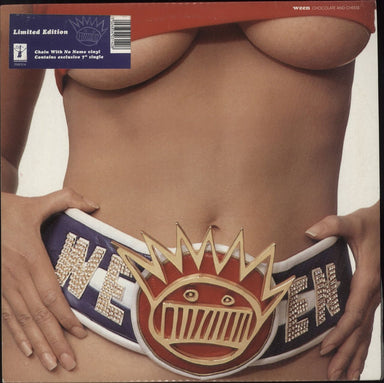Ween Chocolate and Cheese - Hypesticker + 7" UK 2-LP vinyl record set (Double LP Album) FN314