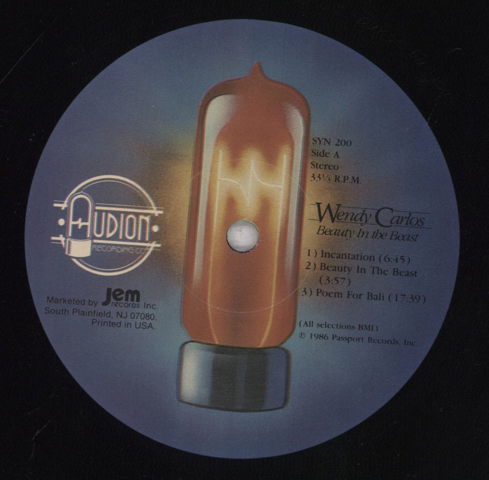 Wendy Carlos Beauty In The Beast US vinyl LP album (LP record) WUVLPBE700267