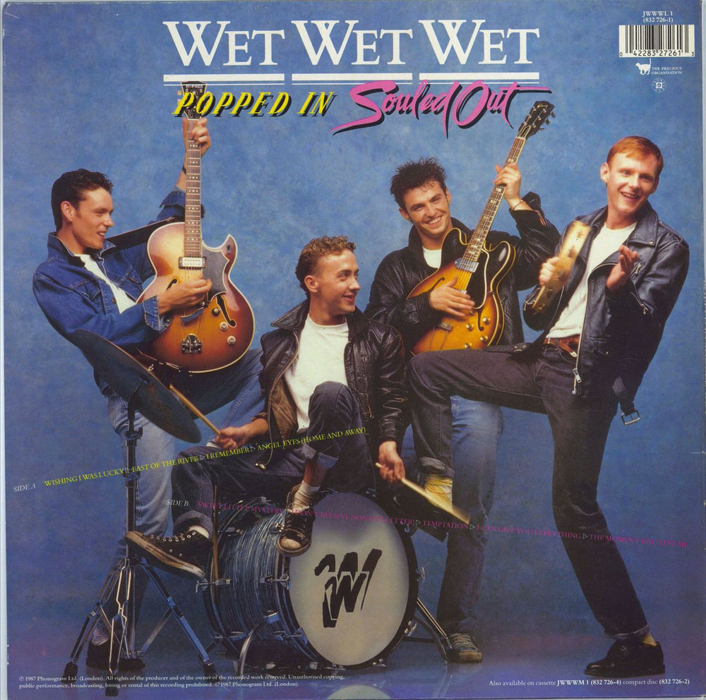 Wet Wet Wet Popped In Souled Out - Hype Stickered (c) UK vinyl LP album (LP record) 042283272613