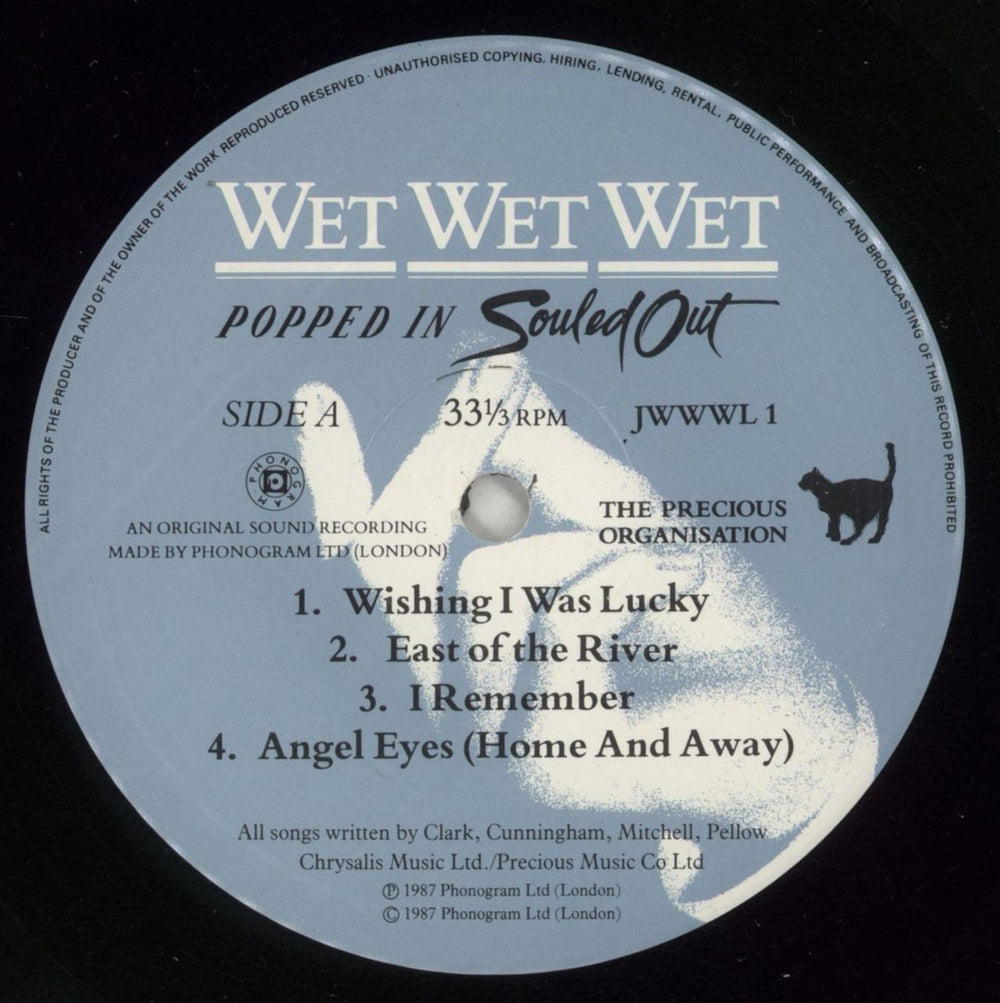 Wet Wet Wet Popped In Souled Out UK vinyl LP album (LP record) WETLPPO405583