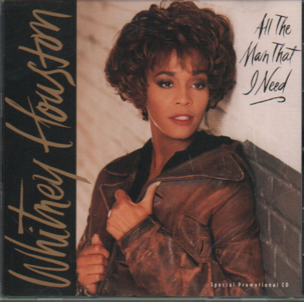 Whitney Houston All The Man I Need US Promo CD single (CD5 / 5") ASCD-2156