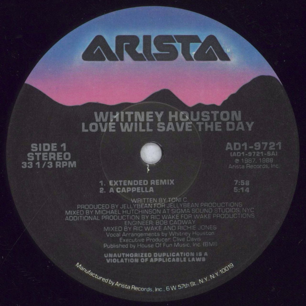 Whitney Houston Love Will Save The Day - Shrink US 12" vinyl single (12 inch record / Maxi-single) HOU12LO844268