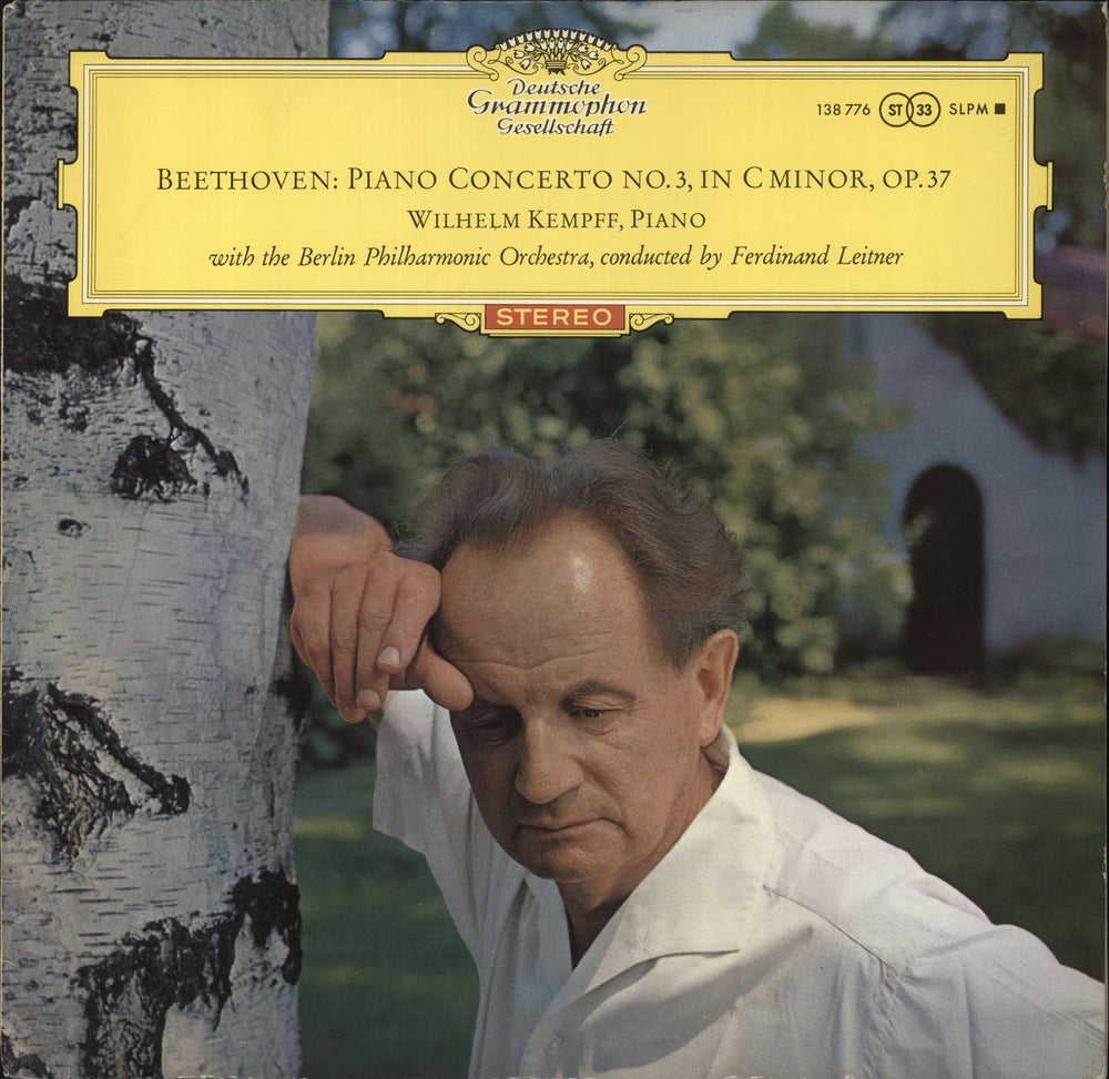 Wilhelm Kempff Beethoven: Piano Concerto No. 3 in C minor German vinyl LP album (LP record) SLPM138776