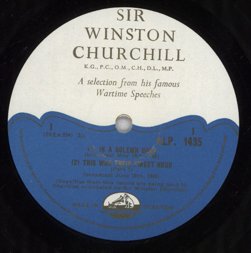 Winston Churchill A Selection From His Famous Wartime Speeches - Volume 3 UK vinyl LP album (LP record) WCCLPAS842612