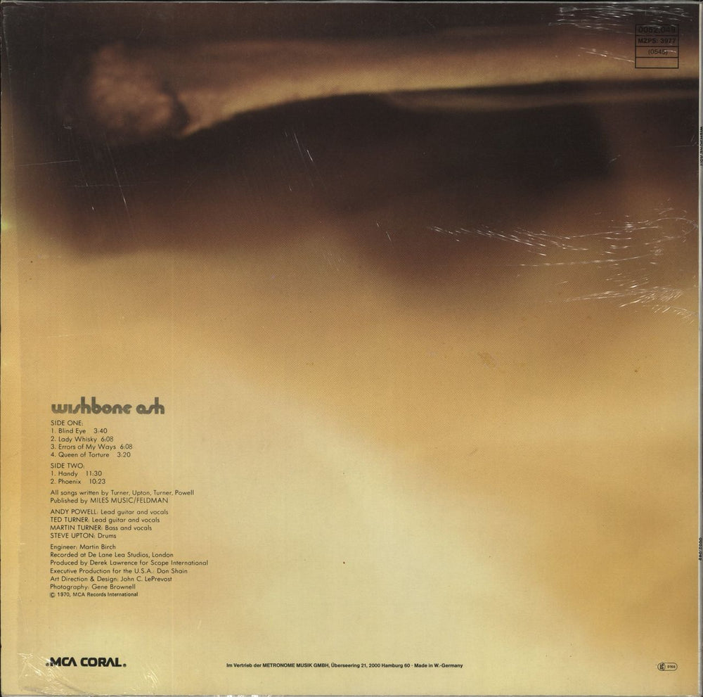 Wishbone Ash Wishbone Ash German vinyl LP album (LP record)