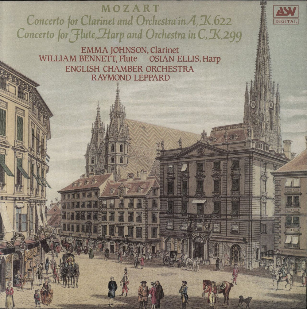Wolfgang Amadeus Mozart Concerto For Clarinet And Orchestra In A, K.622 / Concerto For Flute, Harp And Orchestra In C, K.299 UK vinyl LP album (LP record) DCA532