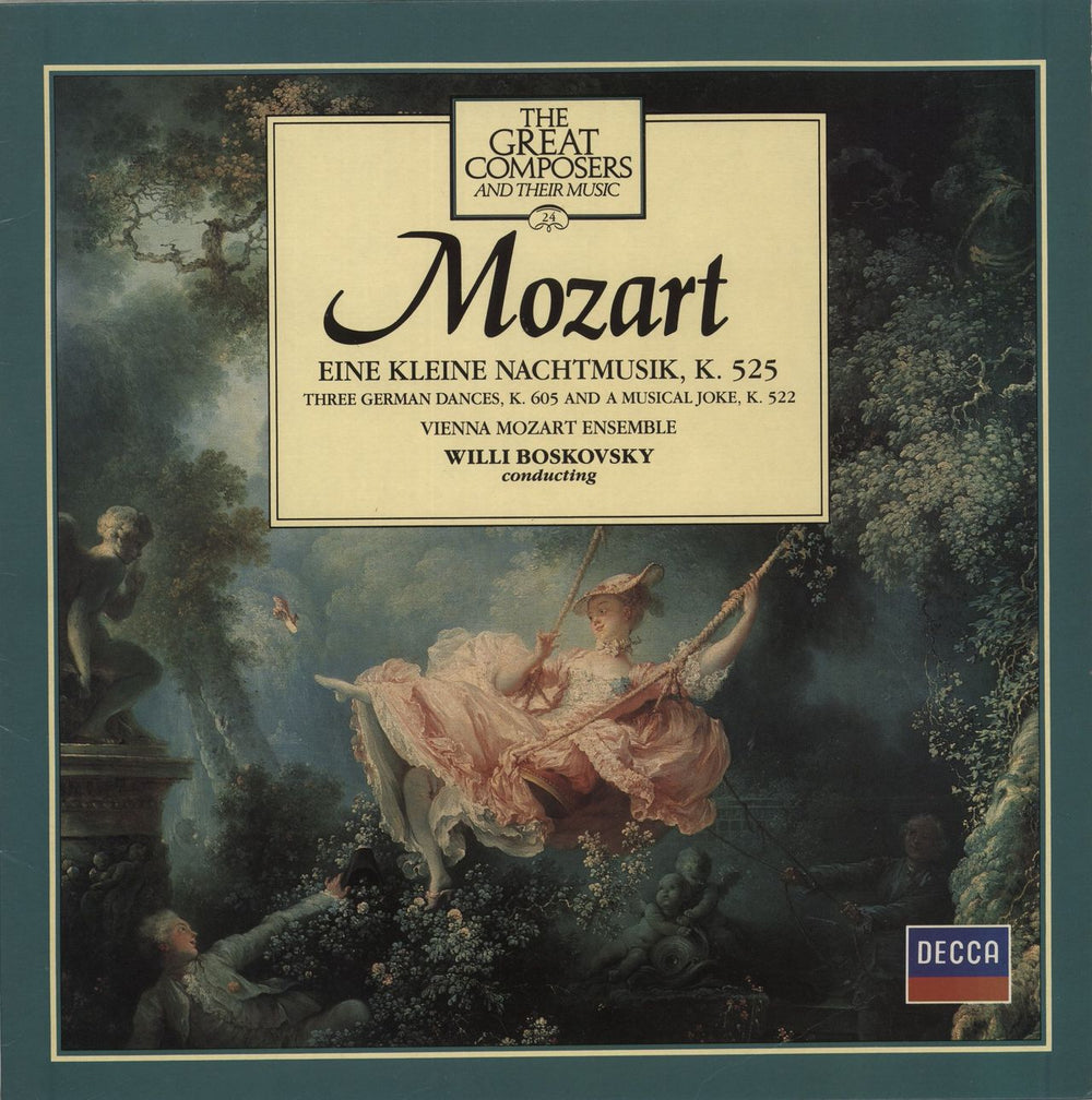 Wolfgang Amadeus Mozart Eine Kleine Nachtmusik UK vinyl LP album (LP record) 411002-1