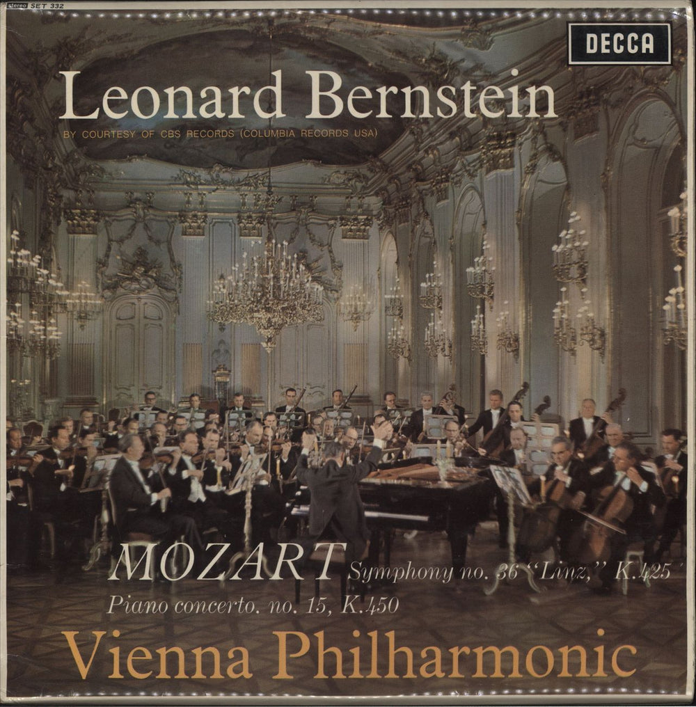 Wolfgang Amadeus Mozart Mozart: Symphony No. 36 "Linz", K.425 / Piano Concerto No. 15, K.450 UK vinyl LP album (LP record) SET332
