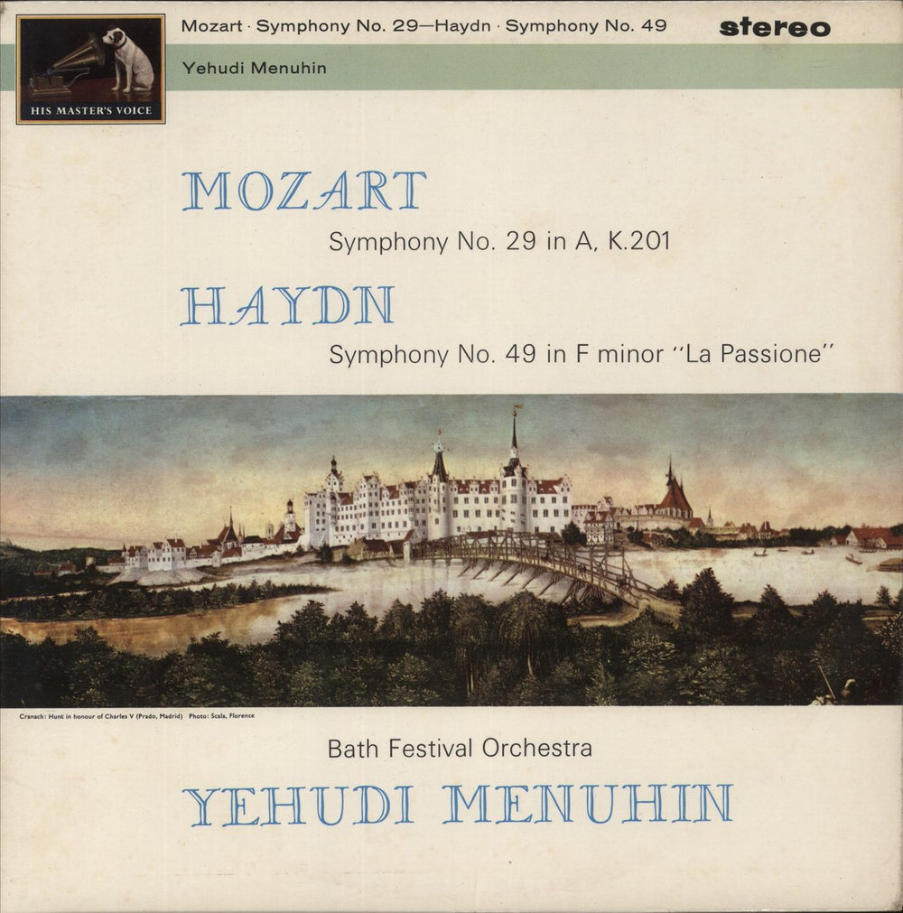 Wolfgang Amadeus Mozart Symphony No. 29 In A, K.201 / Symphony No. 49 In F Minor, "La Passione" UK vinyl LP album (LP record) ASD595