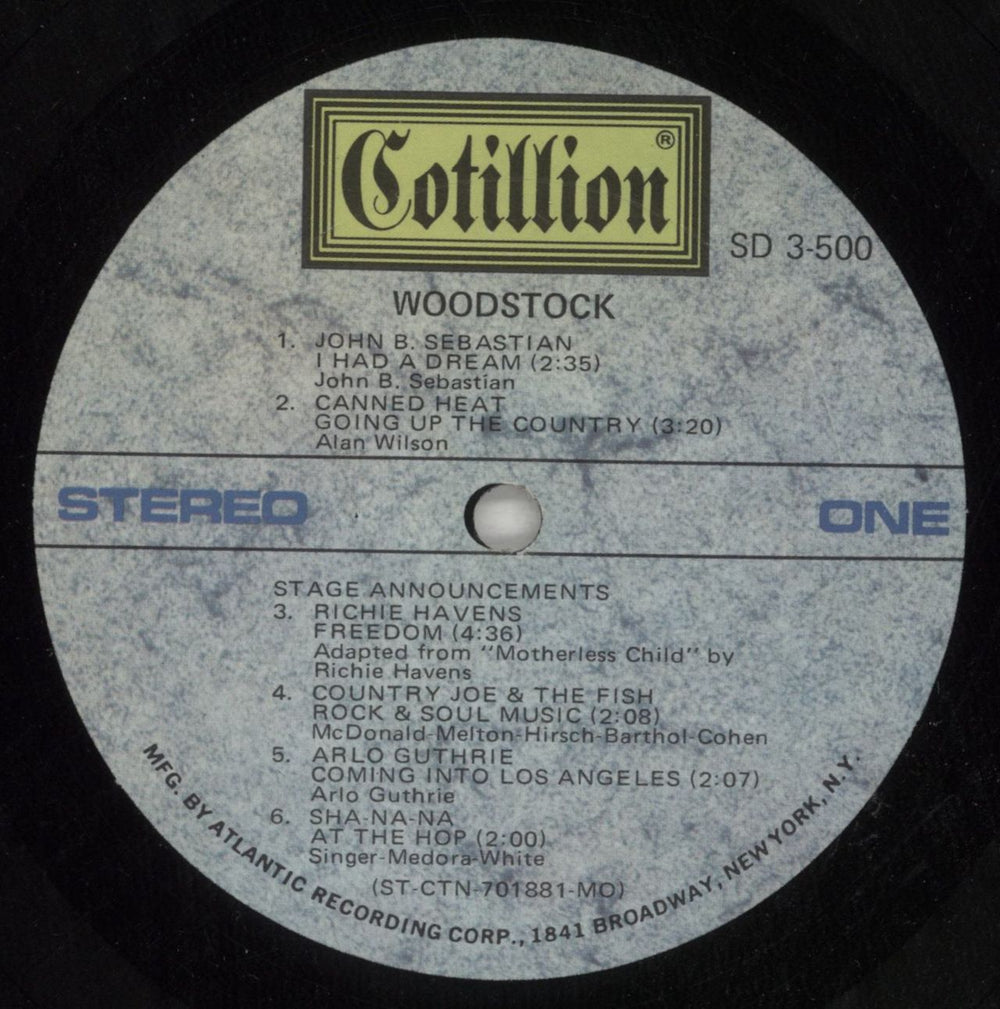 Woodstock Woodstock - Hype Stickered Sleeve US 3-LP vinyl record set (Triple LP Album) WP03LWO869285