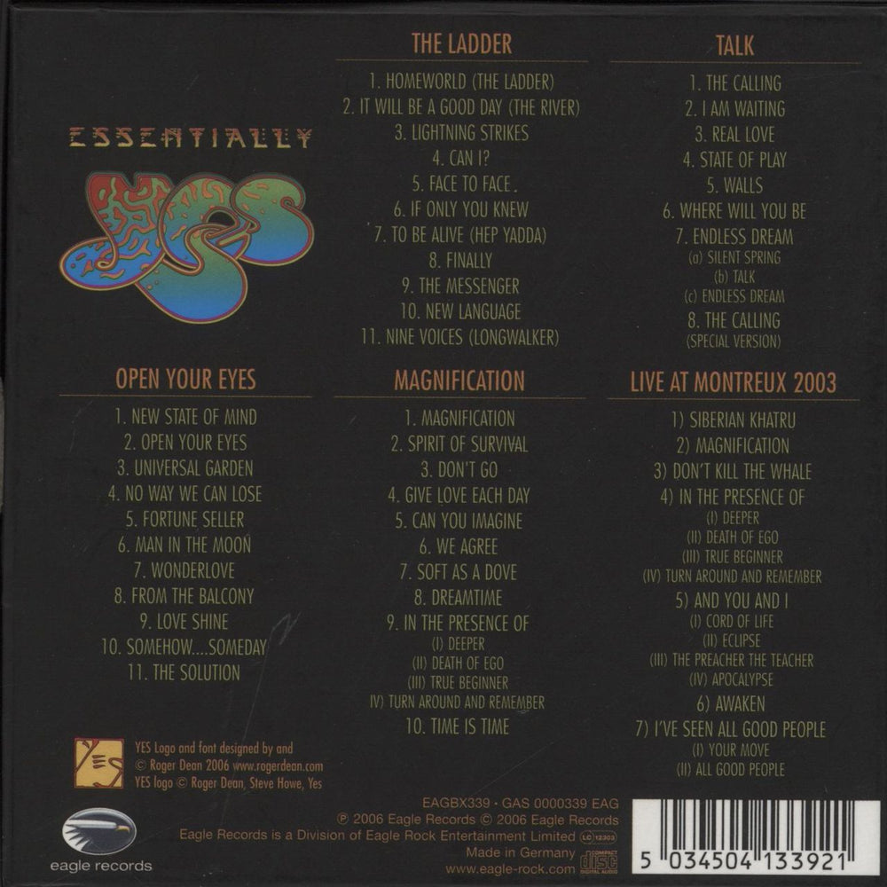 Yes Essentially UK CD Album Box Set 5034504133921