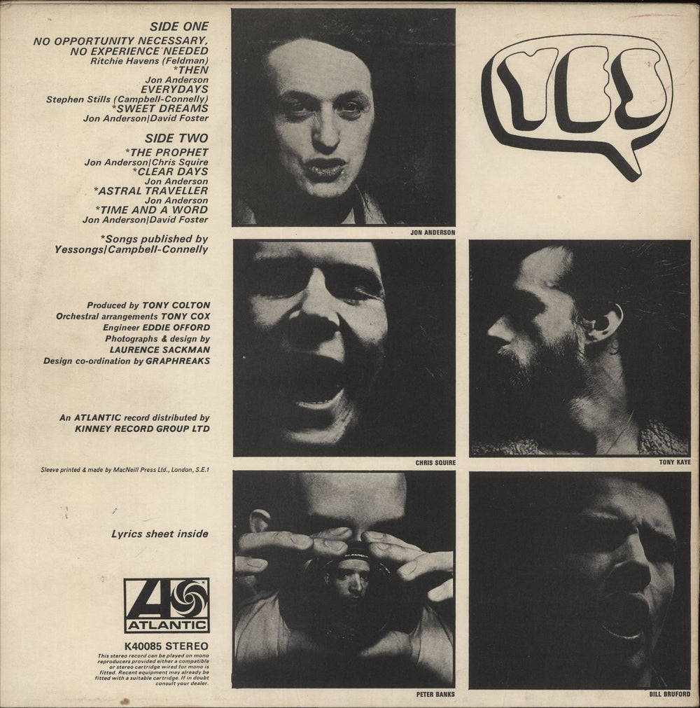 Yes Time And A Word - 2nd - EX UK vinyl LP album (LP record)