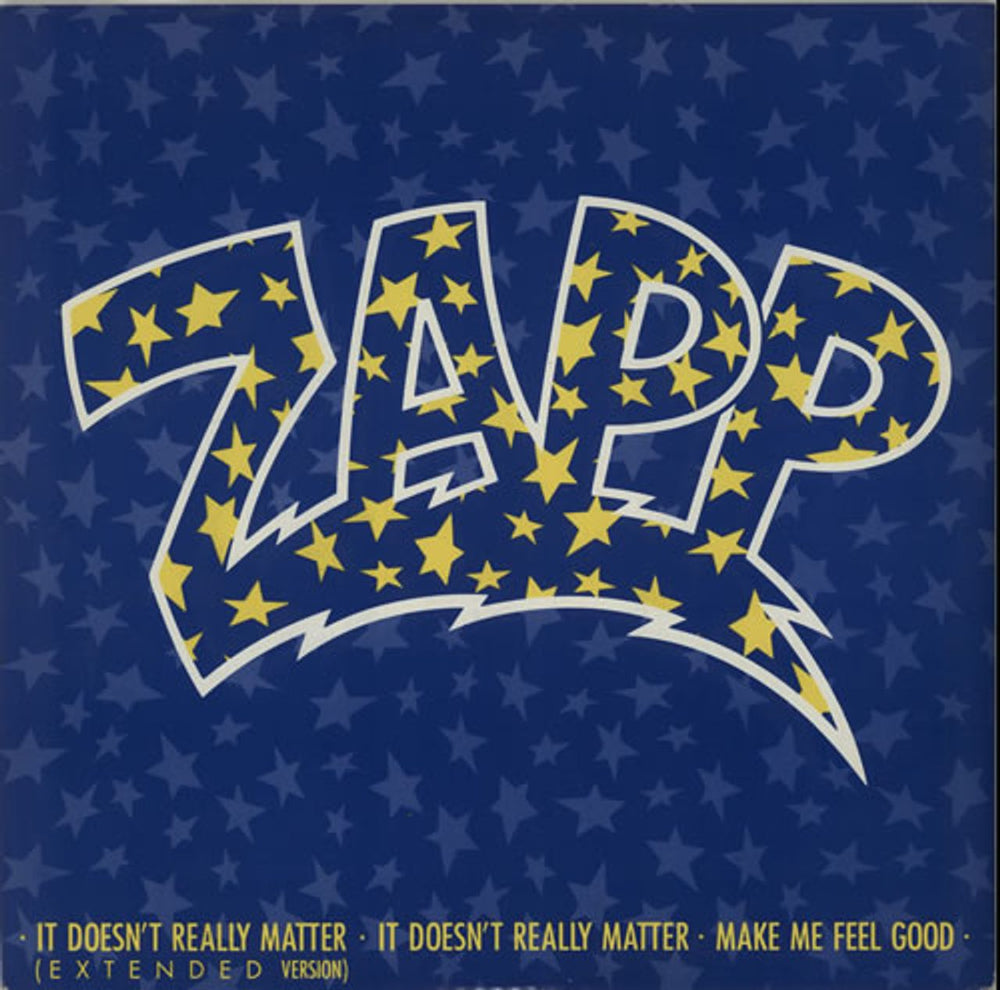 Zapp It Doesn't Really Matter UK 12" vinyl single (12 inch record / Maxi-single) W8879T