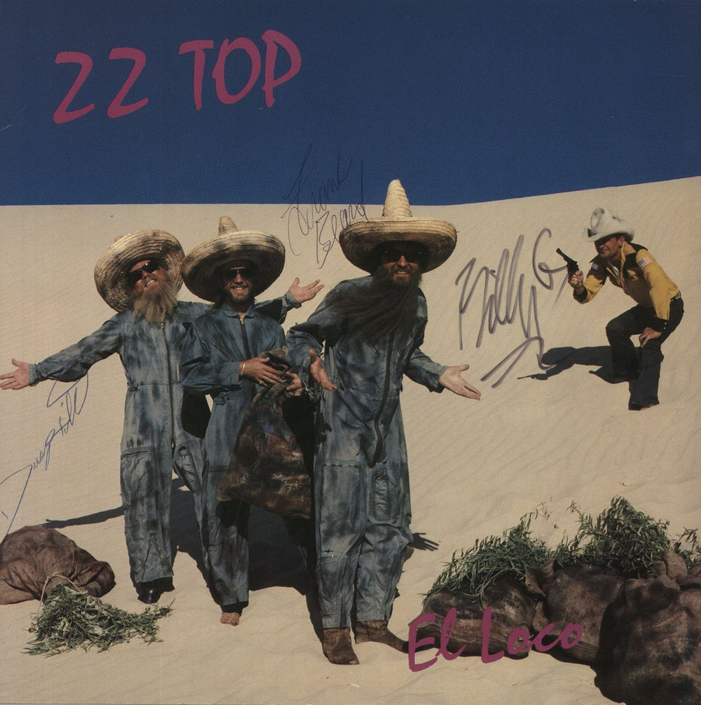 ZZ Top El Loco - Autographed German vinyl LP album (LP record) WB56929