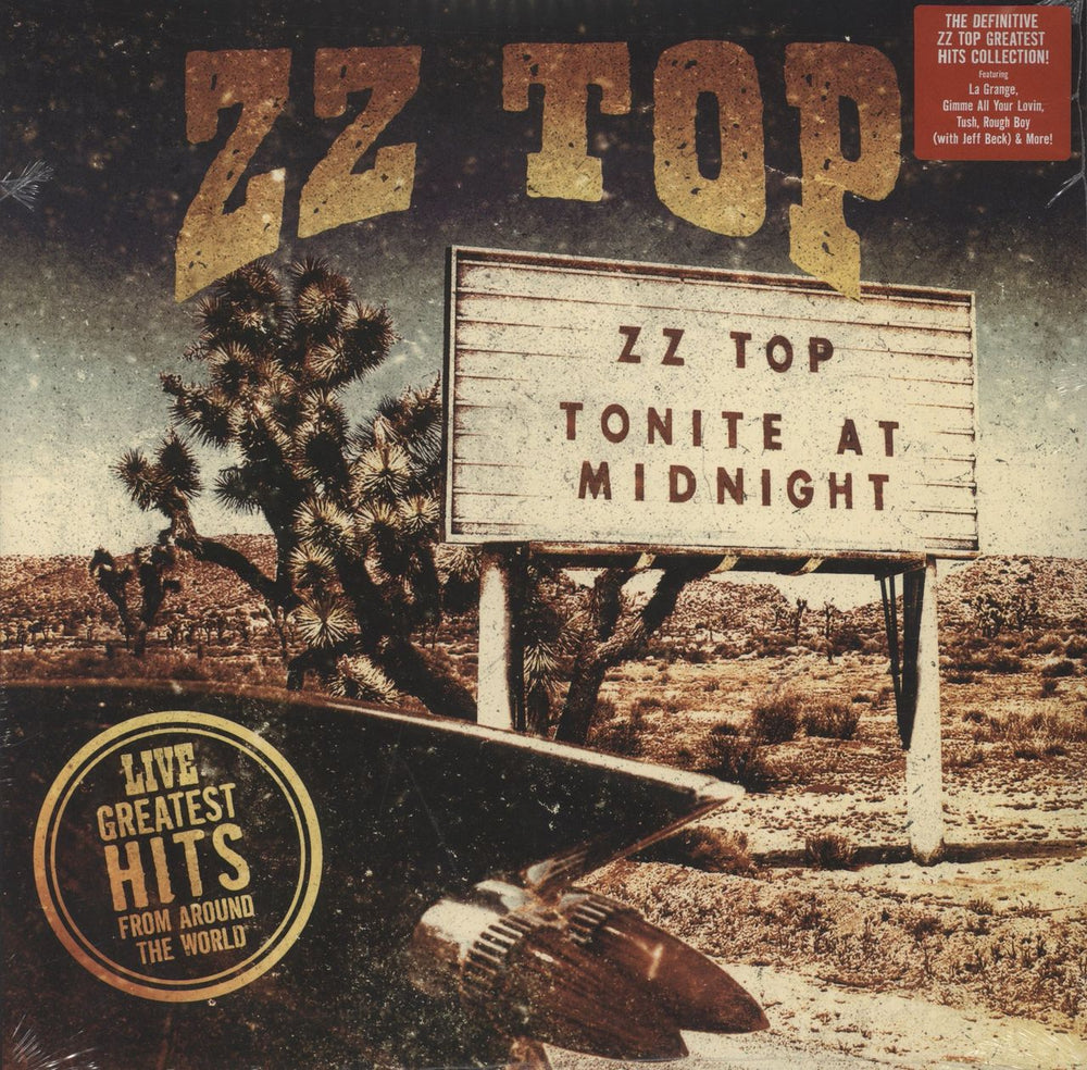 ZZ Top Live! Greatest Hits From Around The World - Sealed UK 2-LP vinyl record set (Double LP Album) SURET1611-002