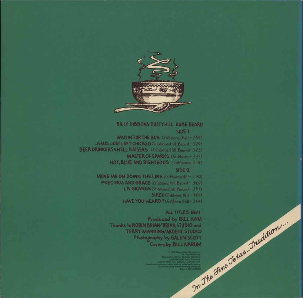 ZZ Top Tres Hombres - 180gm - EX UK vinyl LP album (LP record)