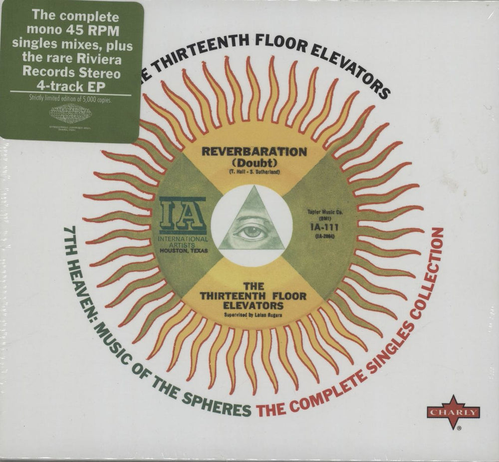 13th Floor Elevators 7th Heaven: Music Of The Spheres UK CD album (CDLP) SNAX614CD