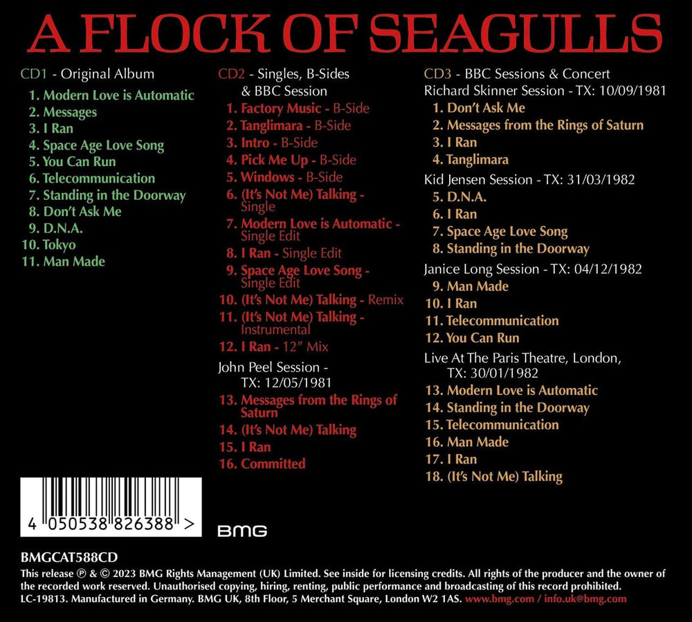 A Flock Of Seagulls A Flock Of Seagulls - Remastered + Rare Tracks - Sealed UK 3-CD album set (Triple CD) 4050538826388