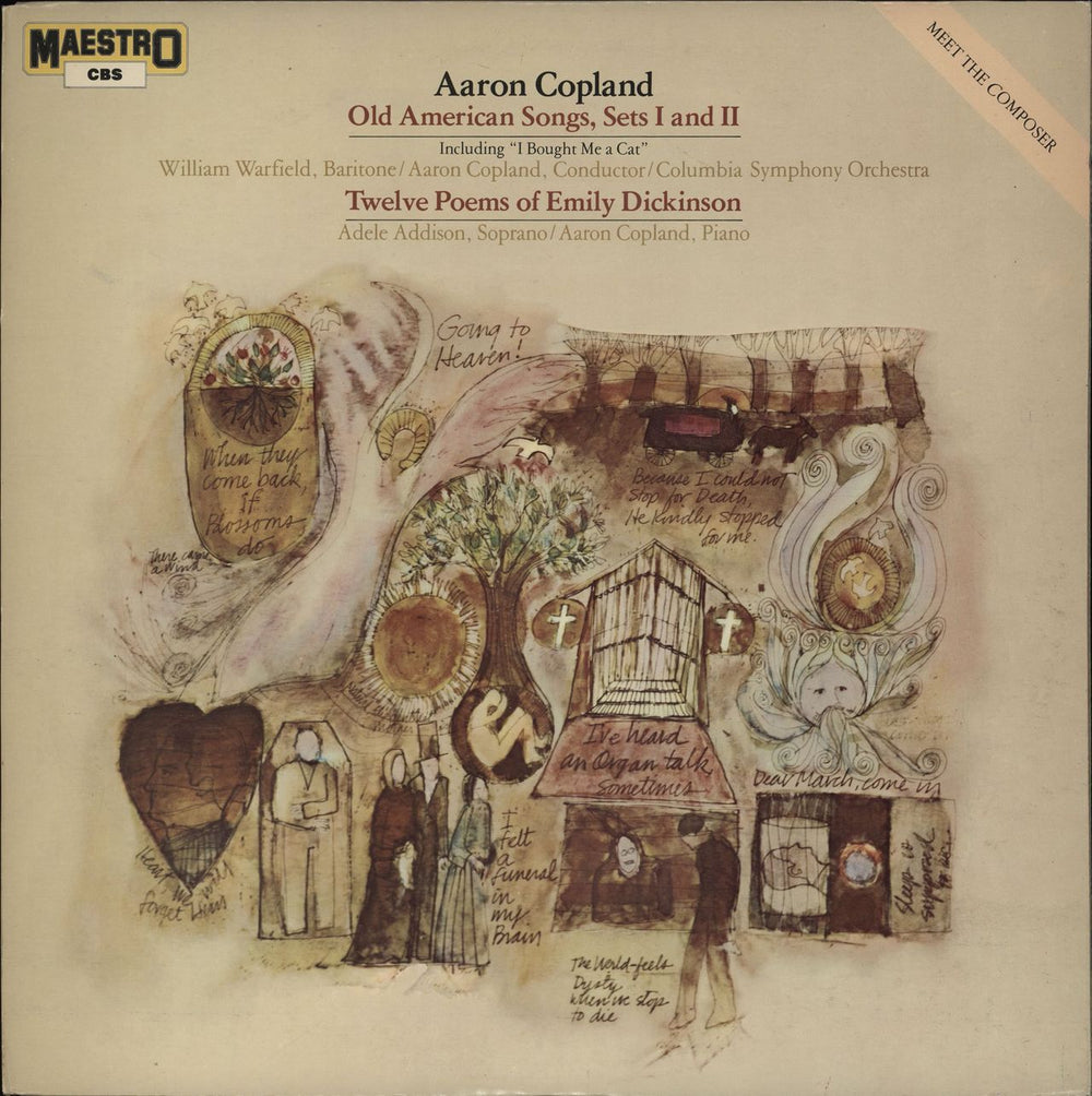 Aaron Copland Old American Songs, Sets I And II / Twelve Poems Of Emily Dickinson UK vinyl LP album (LP record) 61993