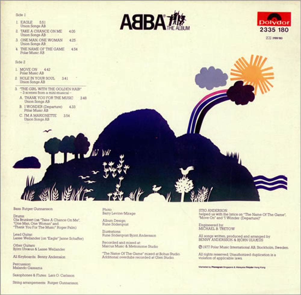 Abba Abba The Album Hong Kong vinyl LP album (LP record) ABBLPAB258369