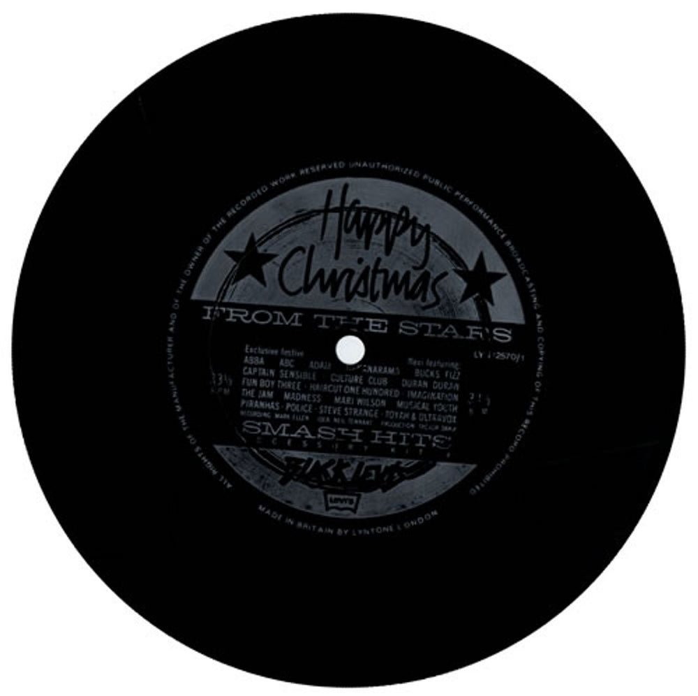 Abba Happy Christmas From The Stars - Flexidisc UK 7" vinyl single (7 inch record / 45)