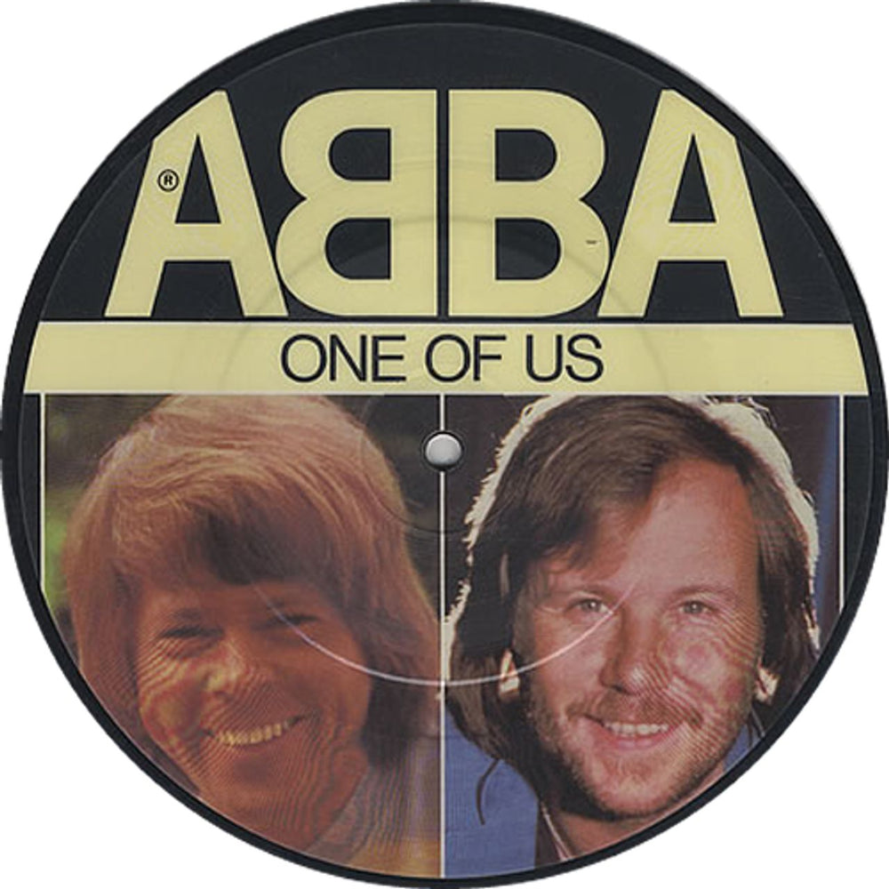 Abba One Of Us UK 7" vinyl picture disc (7 inch picture disc single) EPCA11-1740