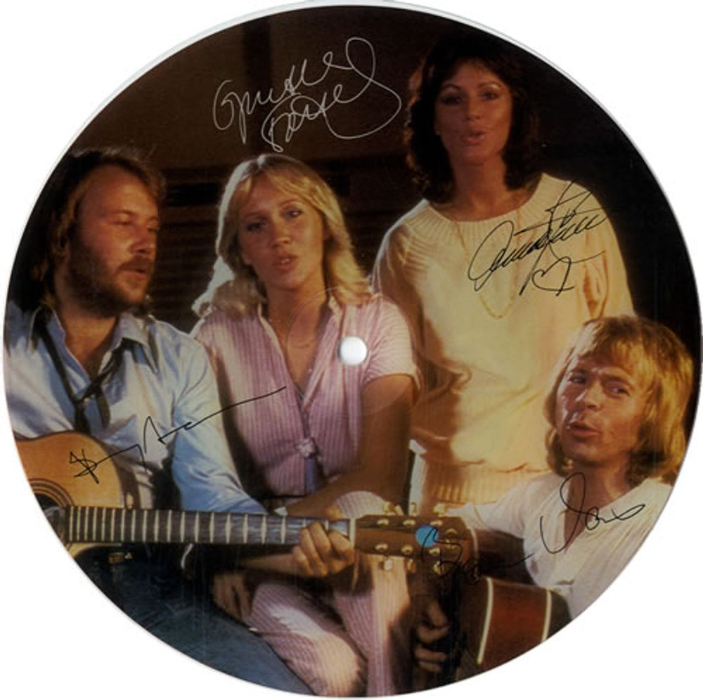 Abba Slipping Through My Fingers Japanese Promo 7" vinyl picture disc (7 inch picture disc single) ABB7PSL96253