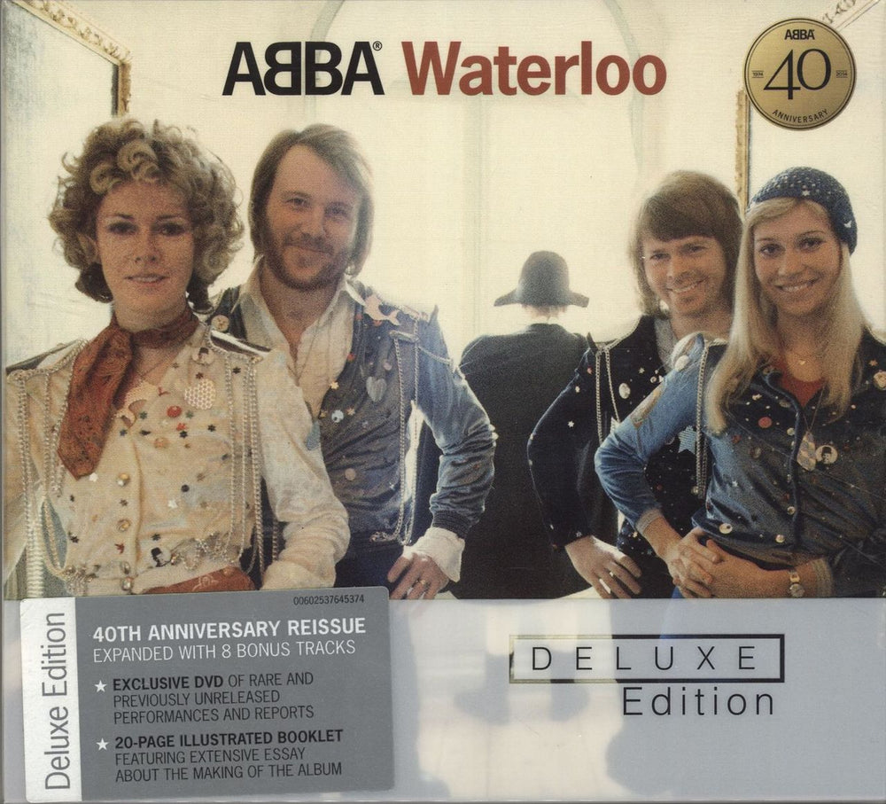 Abba Waterloo 40th Anniversary Deluxe Edition UK 2-disc CD/DVD set 00602537645374