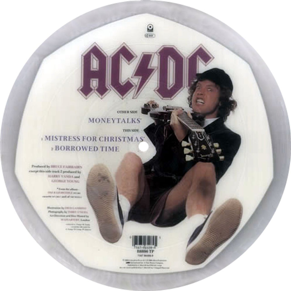 AC/DC Money Talks + Flyer UK 12" vinyl picture disc (12 inch picture record) ACD2PMO00405