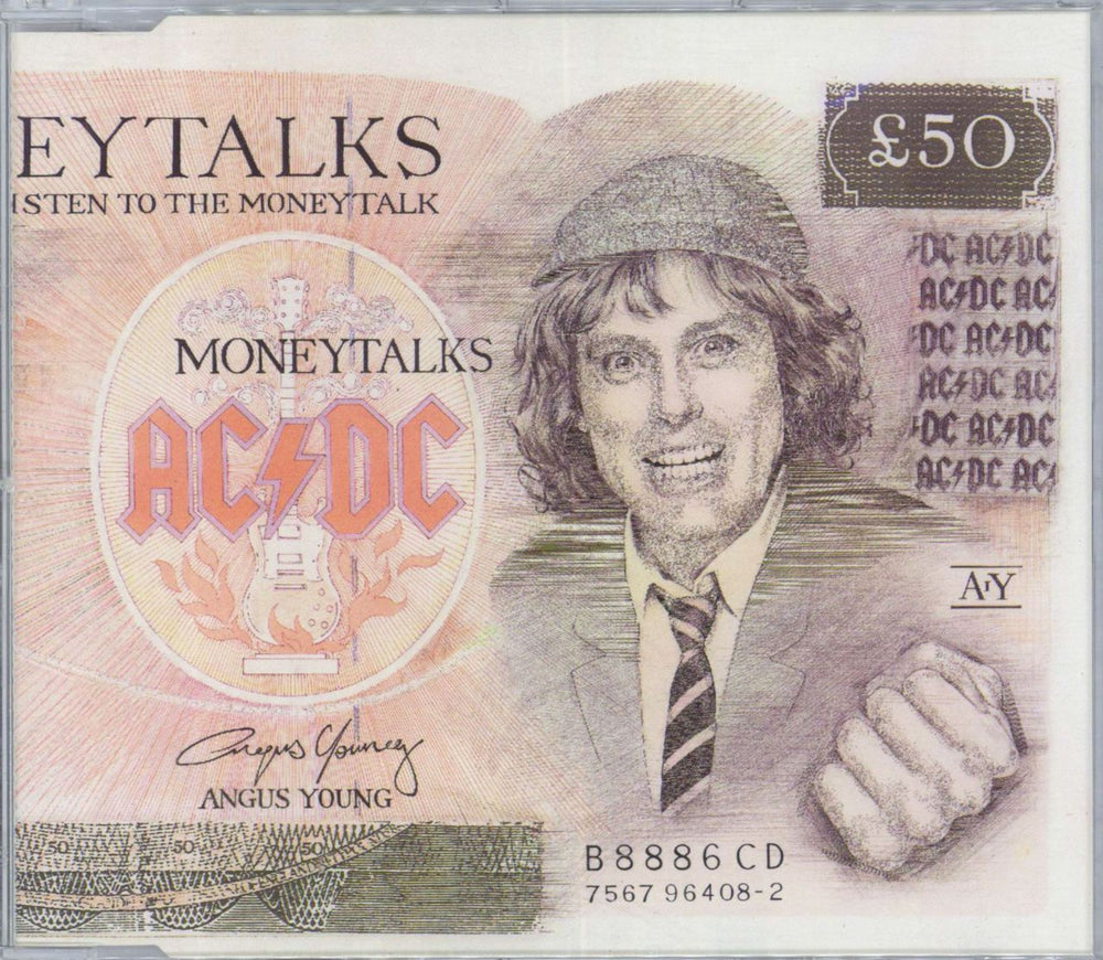 AC/DC Moneytalks UK CD single (CD5 / 5") 756796408-2