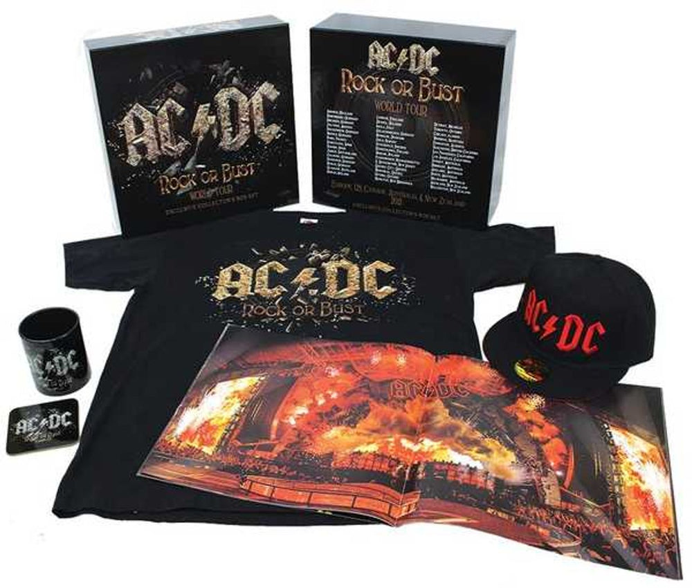 AC/DC Rock Or Bust - World Tour Exclusive Collector's Box Set + CD UK CD Album Box Set ACDDXRO695261