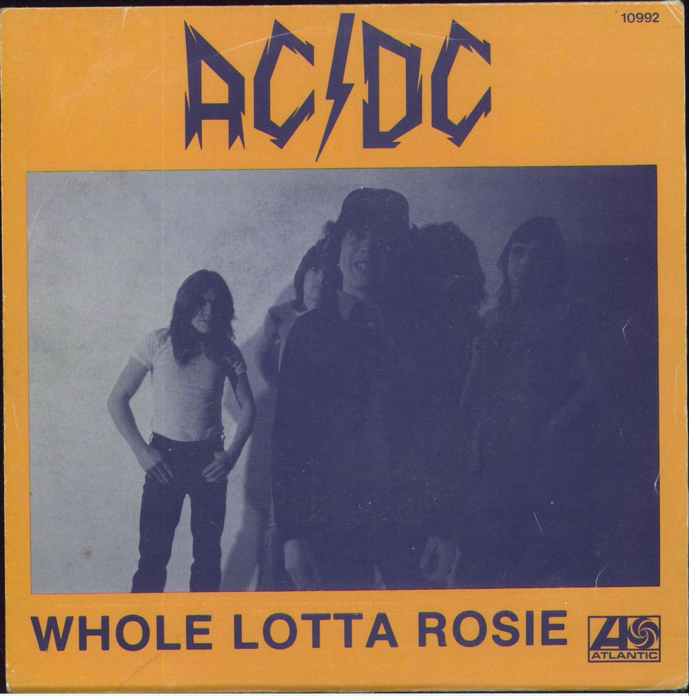 AC/DC Whole Lotta Rosie + p/s Belgian 7" vinyl single (7 inch record / 45) 10992