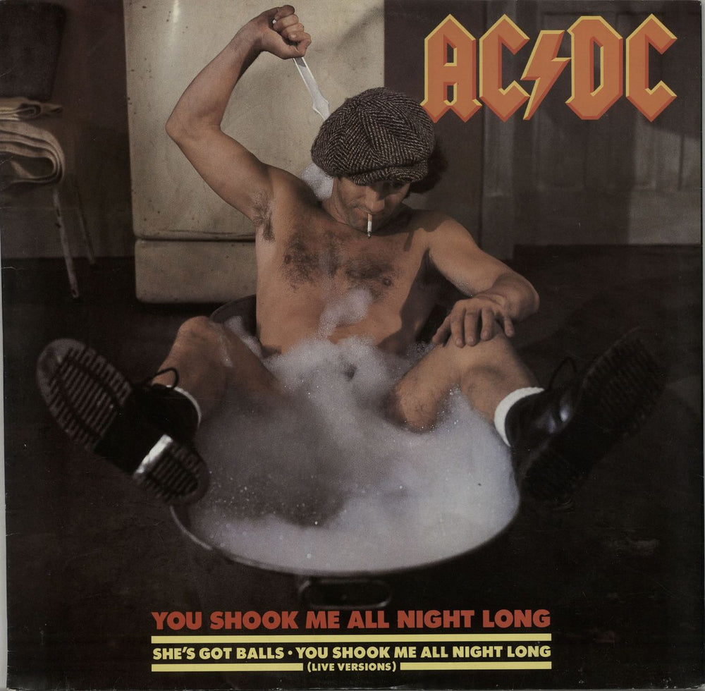 AC/DC You Shook Me All Night Long UK 12" vinyl single (12 inch record / Maxi-single) A9377T