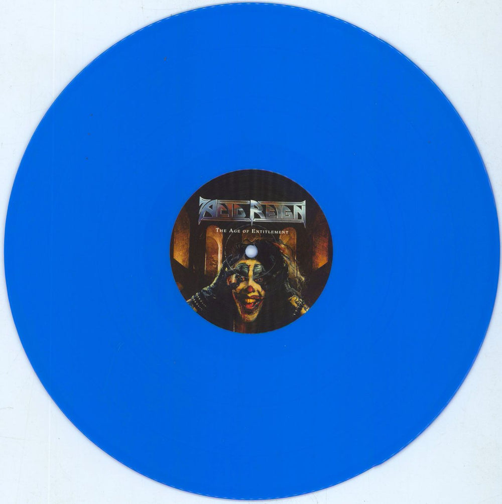 Acid Reign The Age Of Entitlement - Blue Vinyl UK vinyl LP album (LP record) AR8LPTH808528