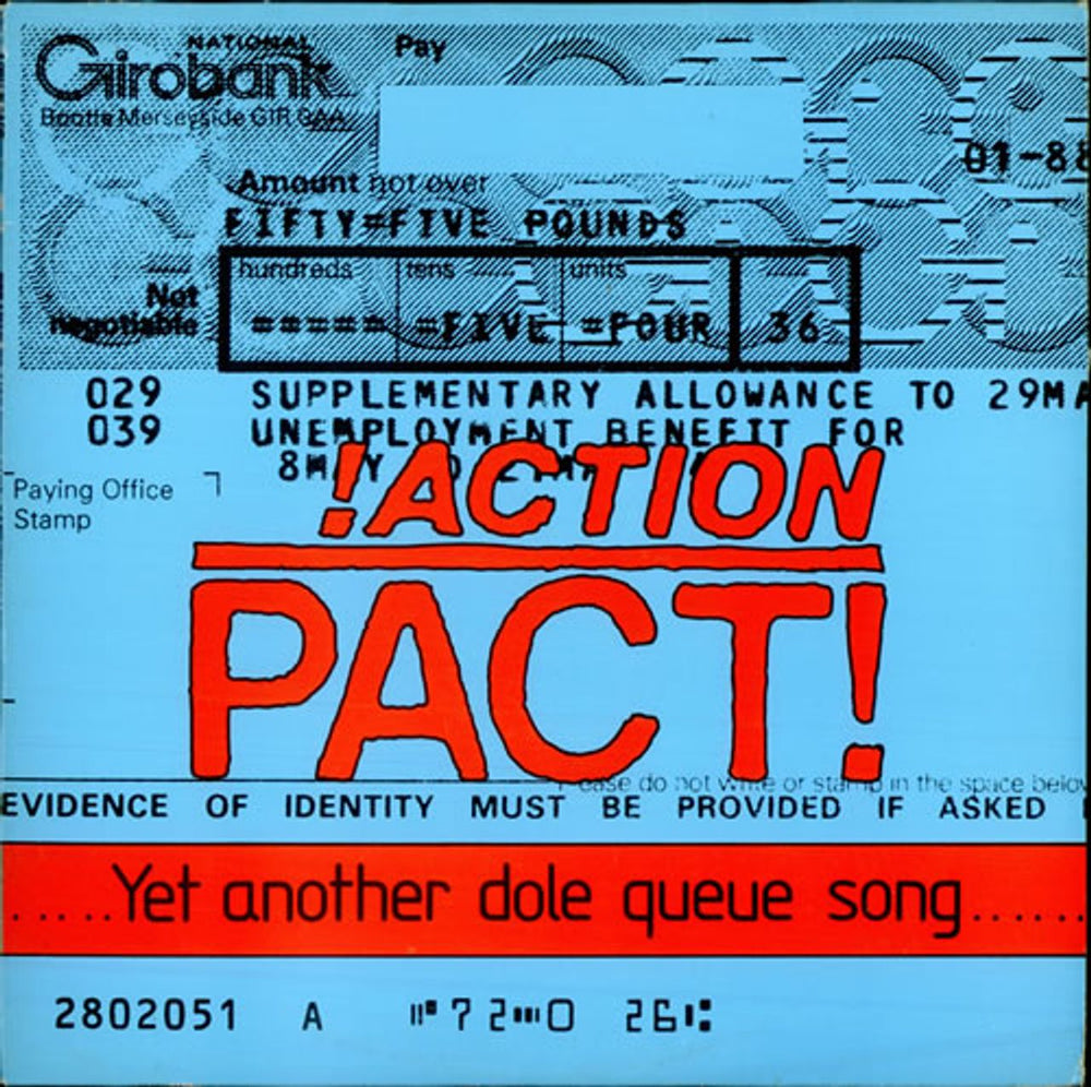 Action Pact Yet Another Dole Queue Song UK 12" vinyl single (12 inch record / Maxi-single) FALL12026