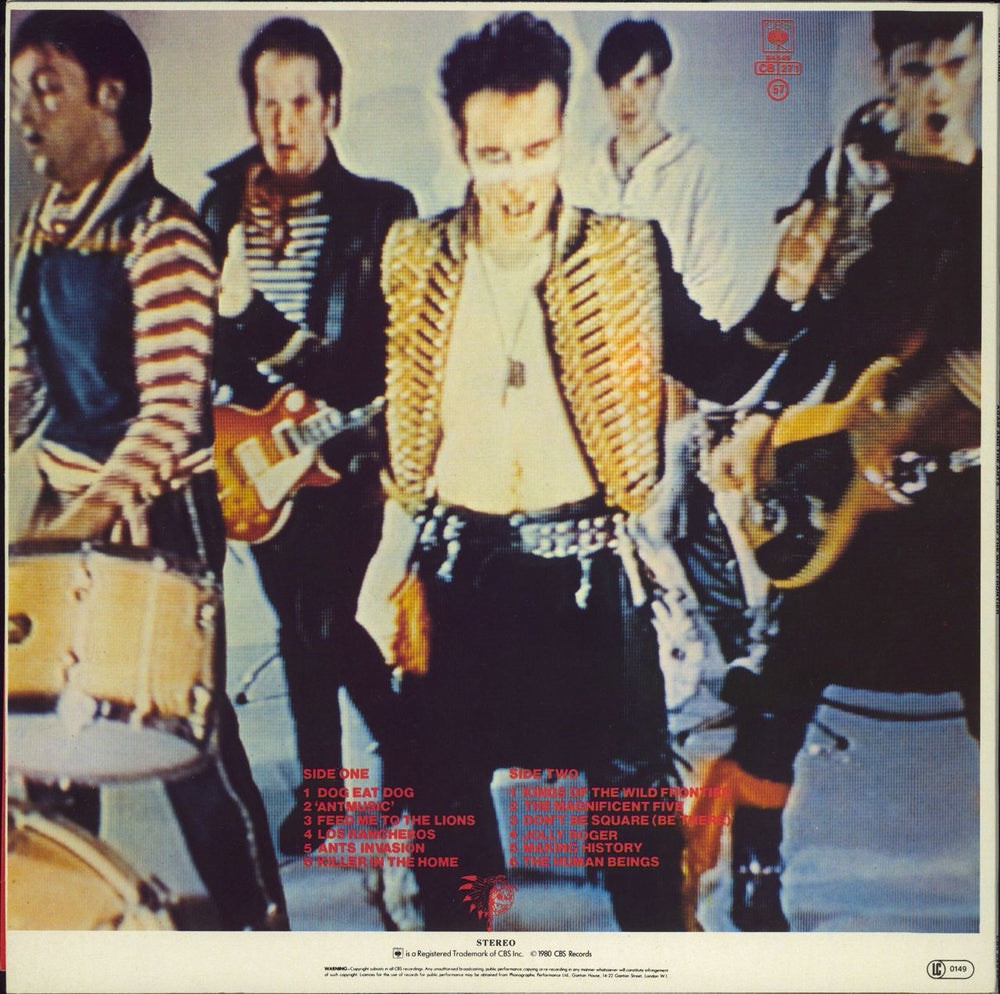 Adam & The Ants Kings Of The Wild Frontier - Stickered sleeve + Catalogue UK vinyl LP album (LP record)