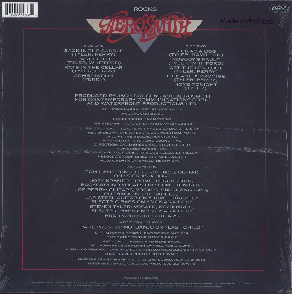 Aerosmith Rocks: Remastered - 180 Gram - Sealed UK vinyl LP album (LP record) 602455248671