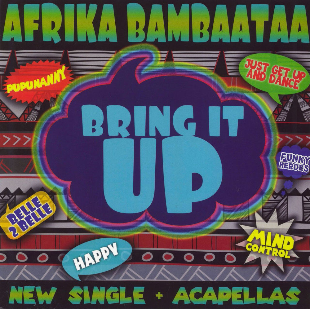 Afrika Bambaataa Bring It Up UK 12" vinyl single (12 inch record / Maxi-single) DFC5521