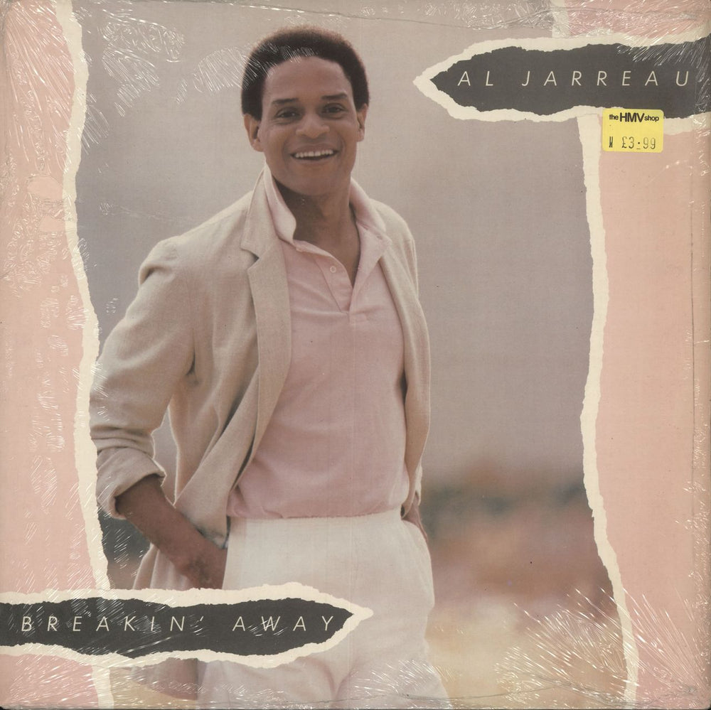 Al Jarreau Breakin' Away + Shrink UK vinyl LP album (LP record) K56917