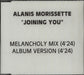 Alanis Morissette Joining You UK Promo CD-R acetate CDR