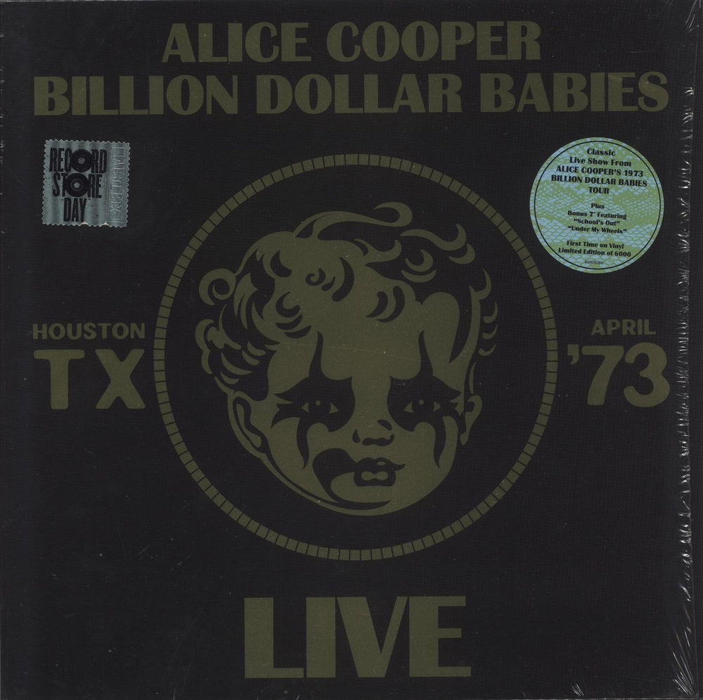 Alice Cooper Billion Dollar Babies Live + 7" US vinyl LP album (LP record) R1585343