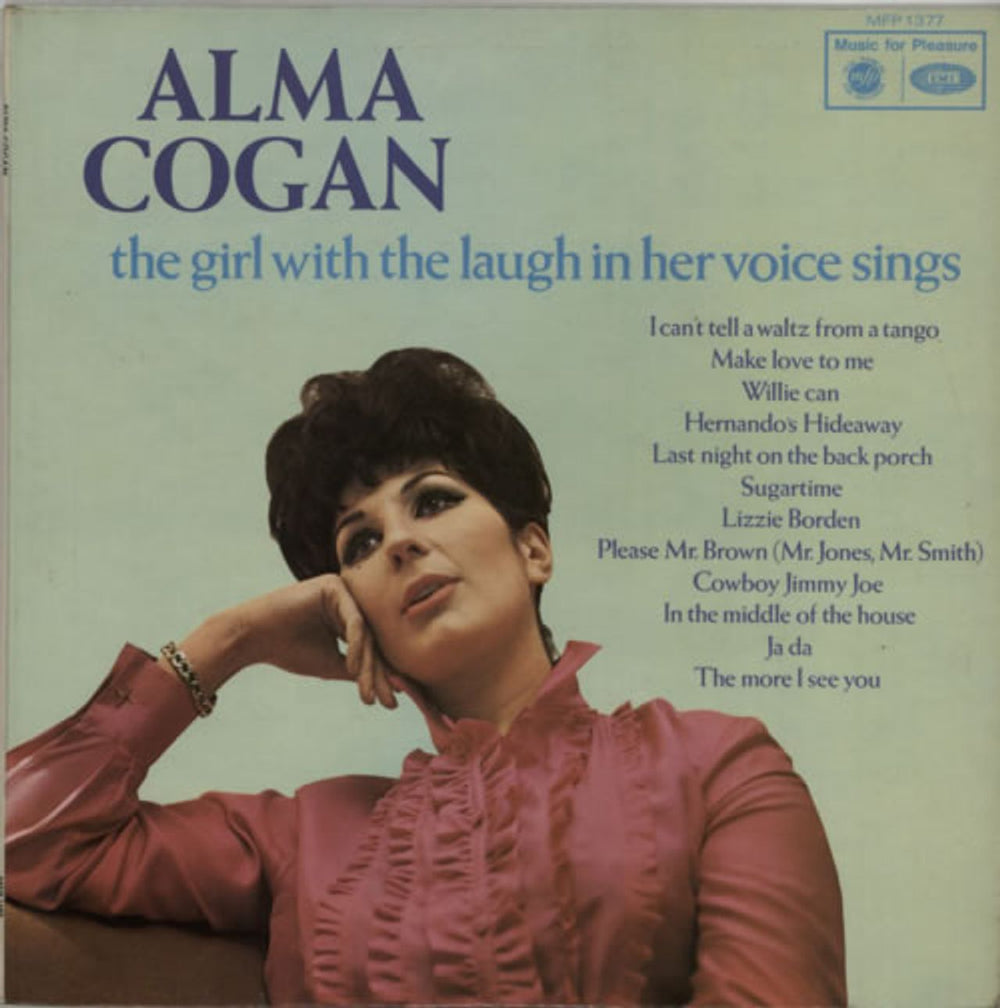 Alma Cogan The Girl With The Laugh In Her Voice UK vinyl LP album (LP record) MFP1377