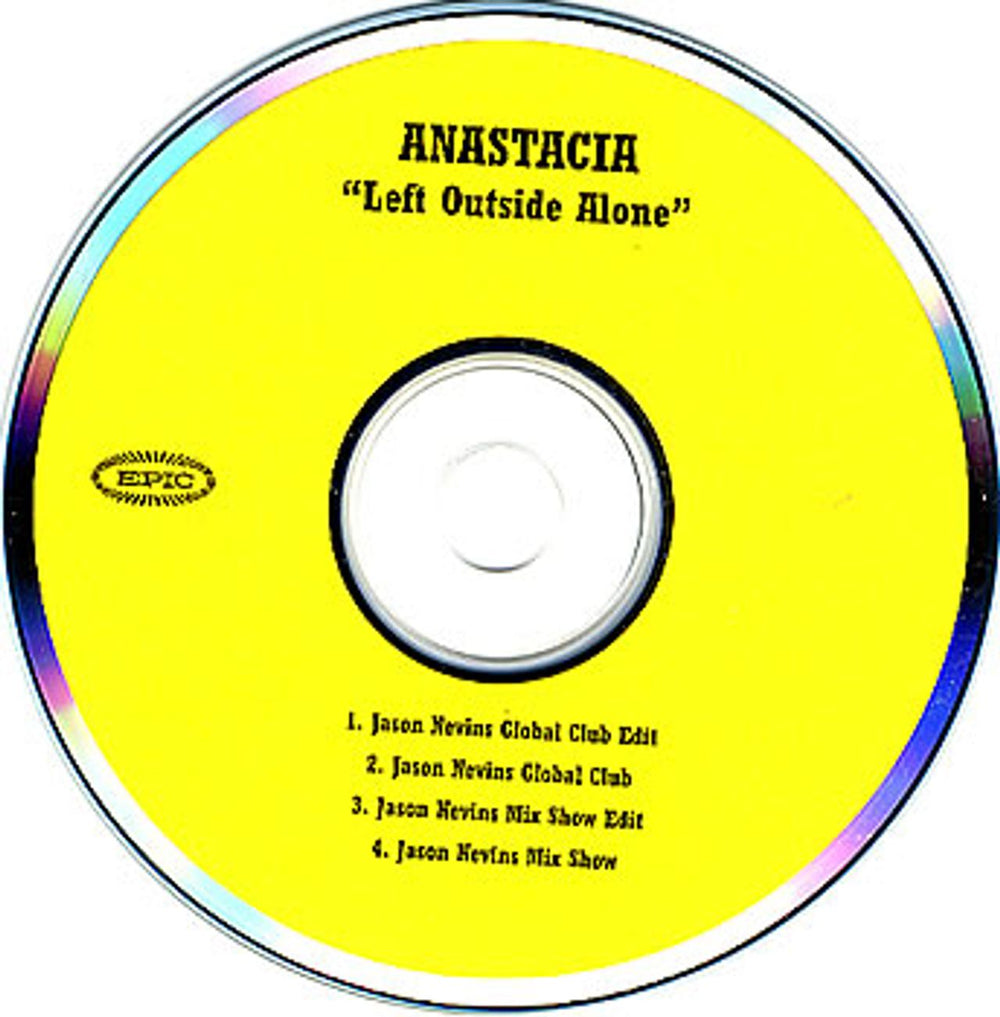 Anastacia Left Outside Alone US CD-R acetate CDR ACETATE