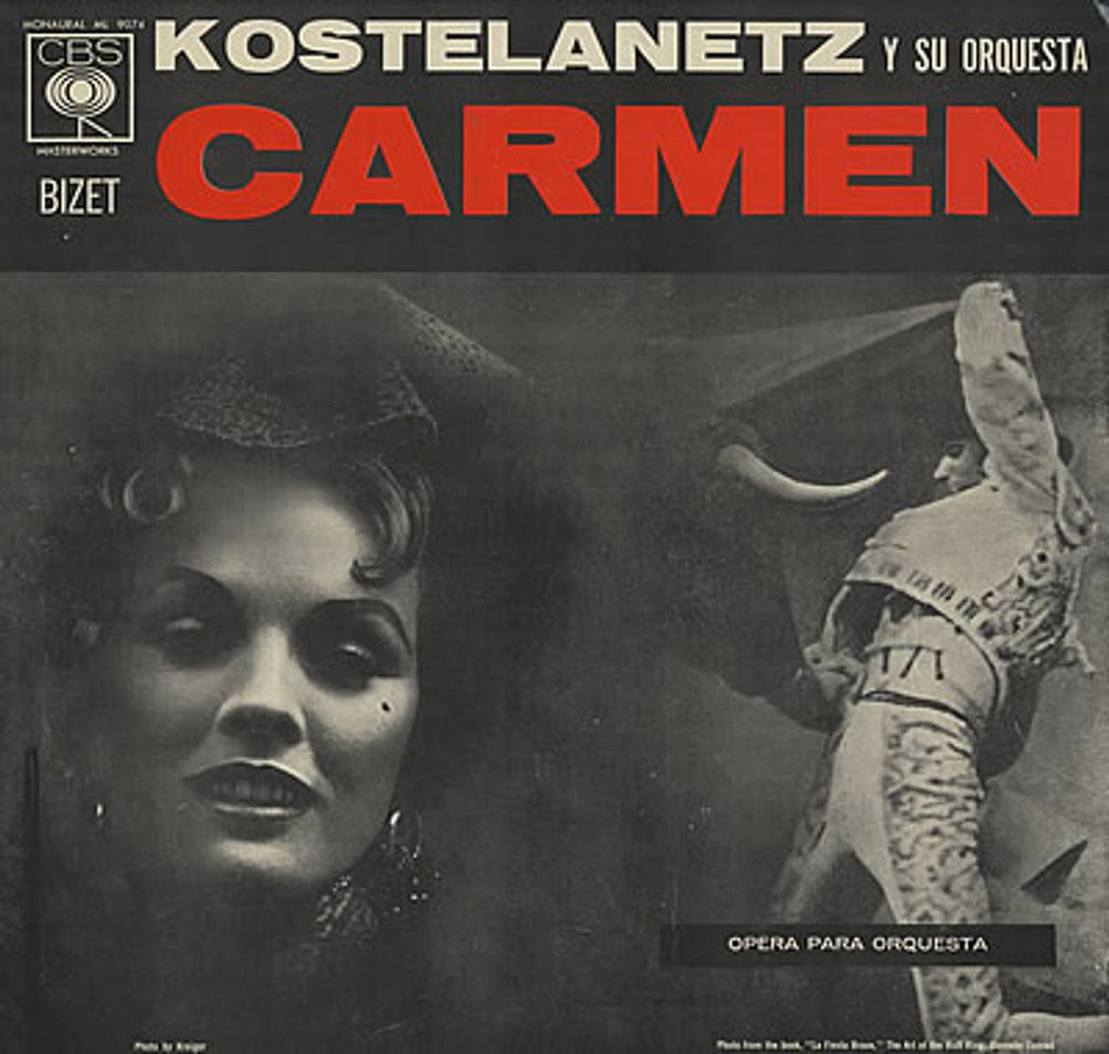 Andre Kostelanetz Carmen Mexican vinyl LP album (LP record) ML9074